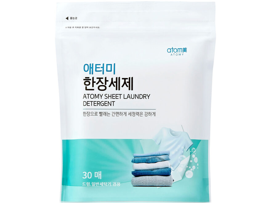 ATOMY SHEET LAUNDRY DETERGENT 30 Folhas